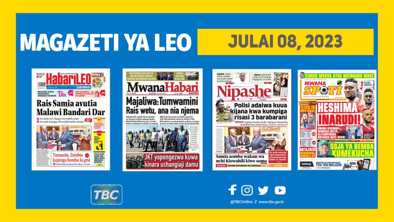 Yaliyoandikwa kwenye kurasa za Magazeti leo Julai 08, 2023.