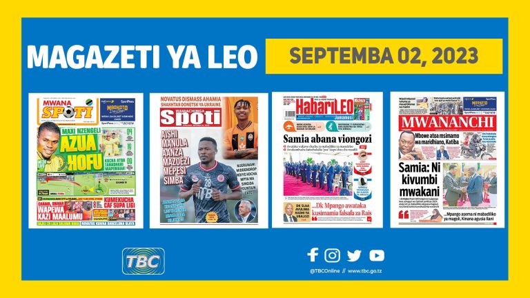 Yaliyomo katika kurasa za mbele za Magazeti leo Septemba 2, 2023