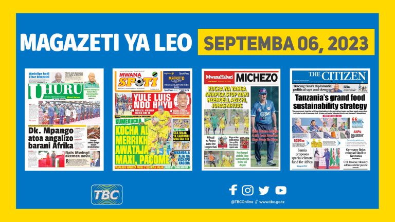 Yaliyomo kwenye kurasa za magazeti ya leo Septemba 6, 2023