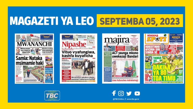 Yaliyomo Katika Kurasa za Magazeti leo Septemba 5, 2023.