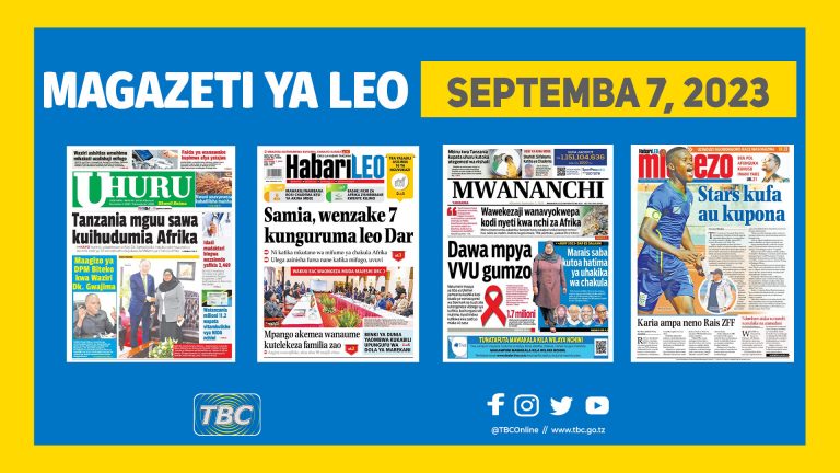 Yaliyomo kwenye kurasa za magazeti ya leo Septemba 7, 2023